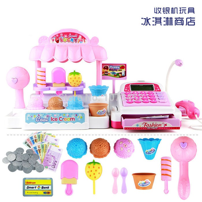 OMGENDUT PROMO ICE CREAM STORE CASH REGISTER , MAINAN ANAK PEREMPUAN