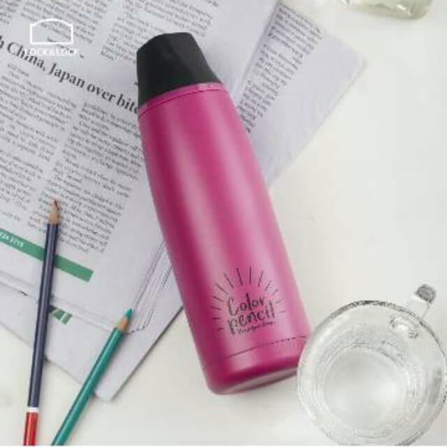 Lock n lock tumbler Twister color pencil Tumbler 450ml botol minum thermosb