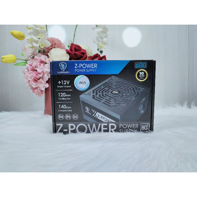 Psu Vurrion Z-Power 600W 80+ New Bergaransi