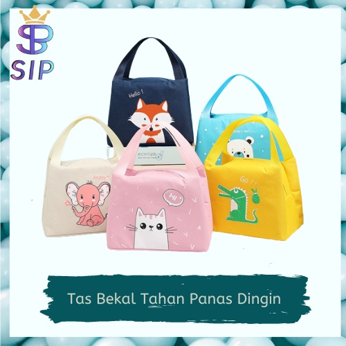 Tas Bekal Tahan Panas Dingin Karakter Lucu Lunch Box Cooler Bag Insulator