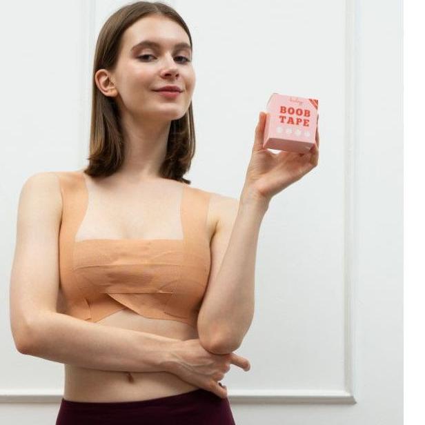 ☚ Bralogy - Bra Tape / Boob Tape / Body Tape 5m x 7.5cm - FREE GUNTING & NIPPLE COVER ◊