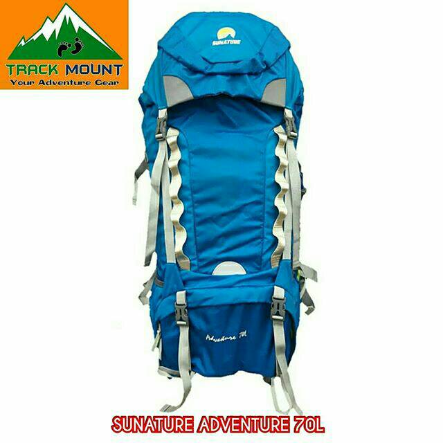 PROMO TAS CARRIER SUNATURE ADVENTURE 70L ORIGINAL INCLUDE RAIN COVER