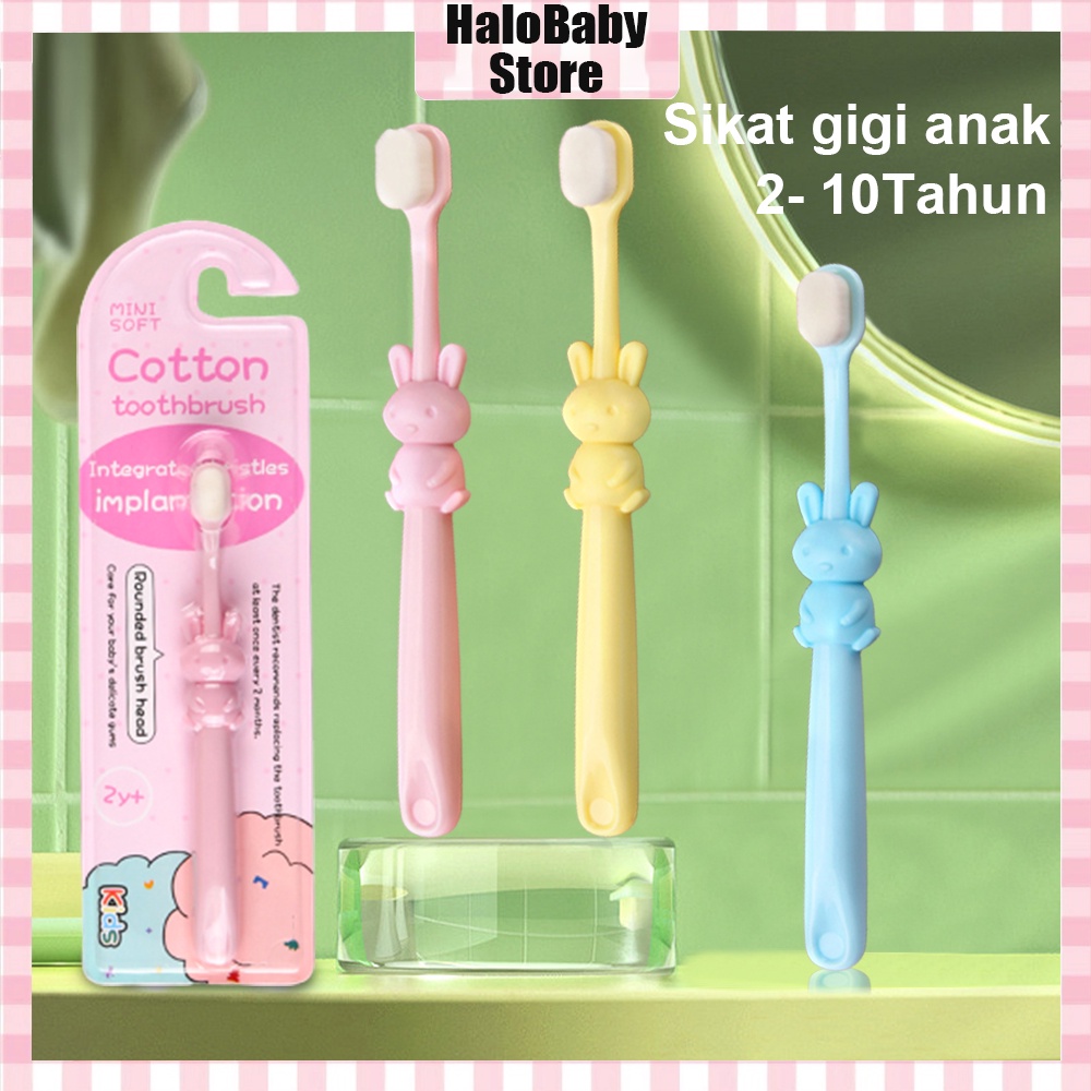 Halobaby Sikat Gigi Anak Lembut Gambar Binatang Lucu 2-10tahun