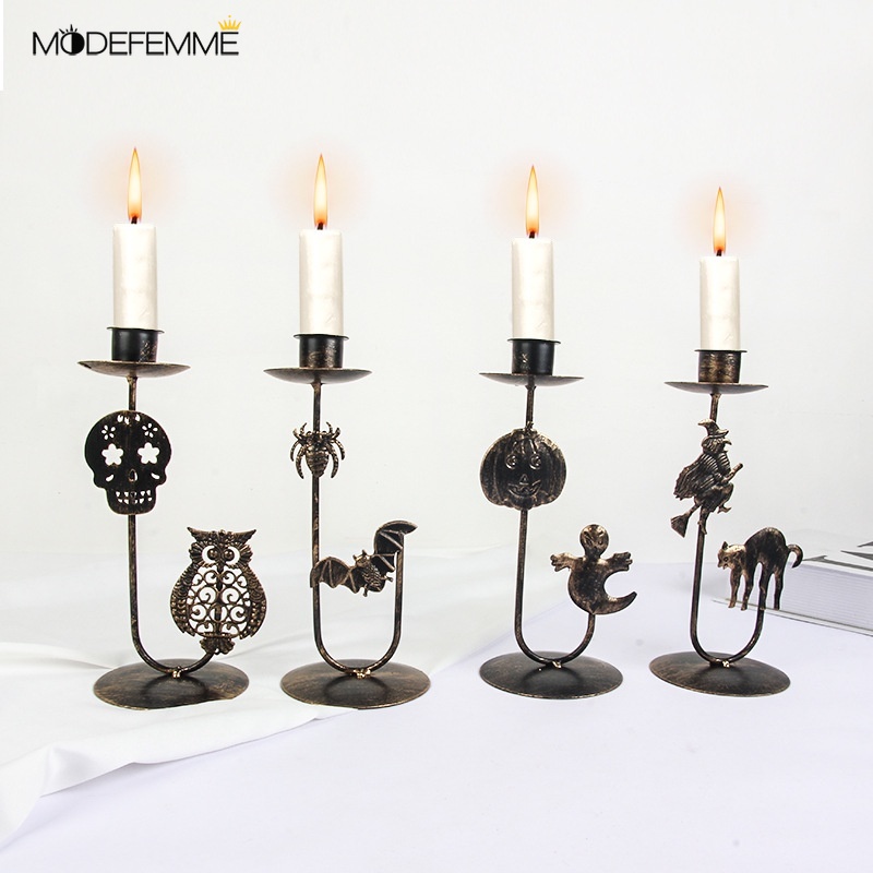 [ Halloween decoration creative candle holder Decoration For Home Home Living Room Halloween Xmas ]