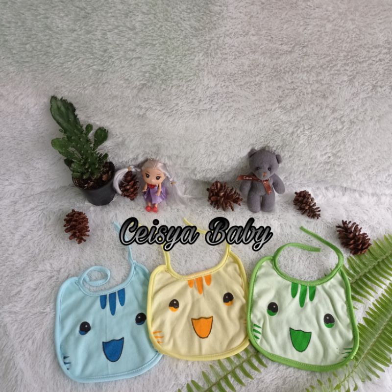 3pcs Slaber Celemek Otto Bayi untuk Makan Bayi