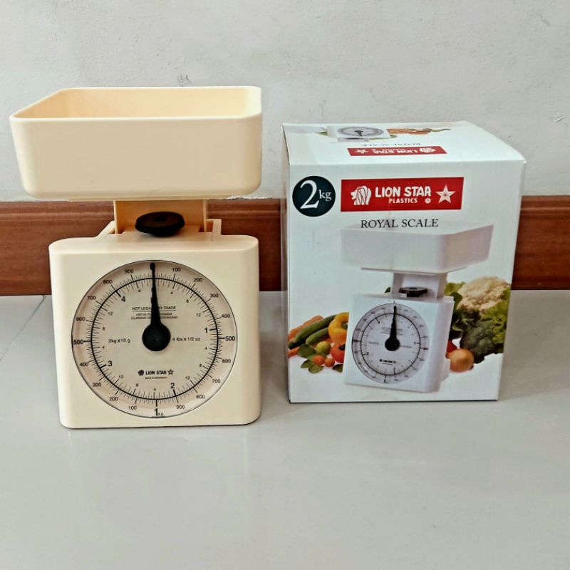 Timbangan kue/royal scale lion star 2 kg