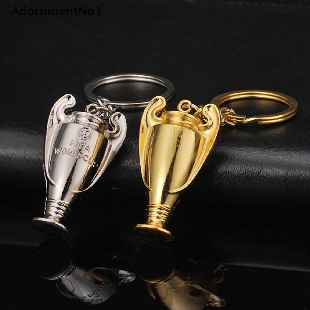 [AdornmentNo1] Fashion Champion Soccer Trophy KeyChain Auto Accessories Football Metal Keyring [new]