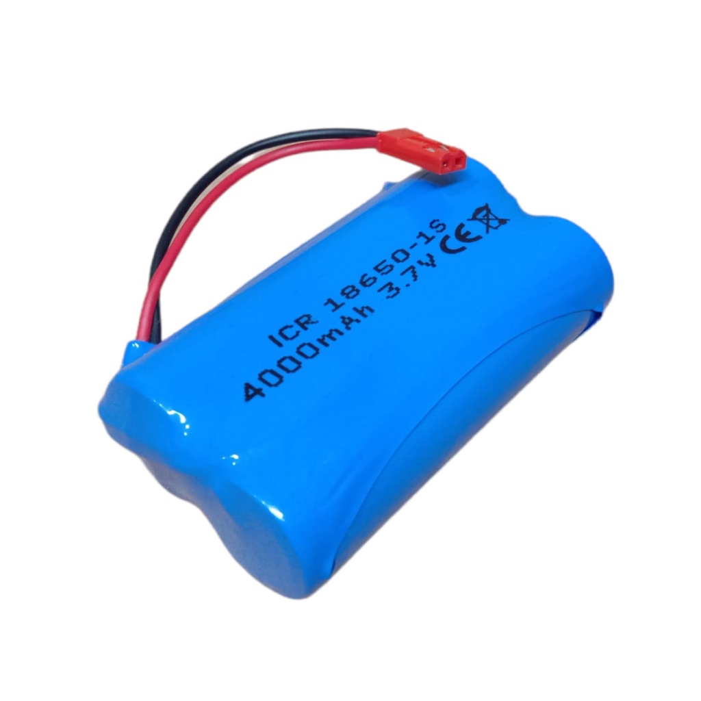 Baterai Rc/ Baterai Speaker Bluetooth &amp; Elektronik Lainnya 2X B18650-1S 4000mAh 3.7V Protektor BMS 6A Konektor JST PLUG MERAH