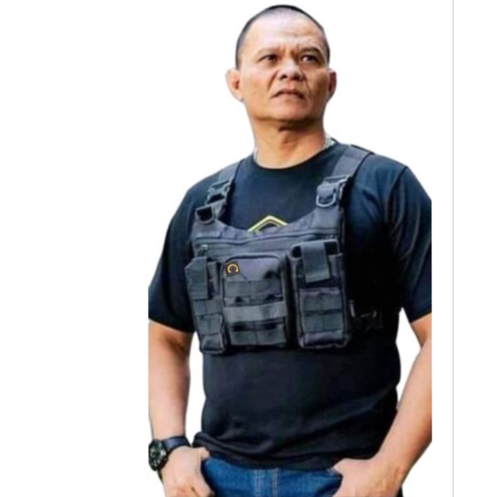 chest bag tas dada tactical sporty casual tas rompi serbaguna sepeda , motor addict premium