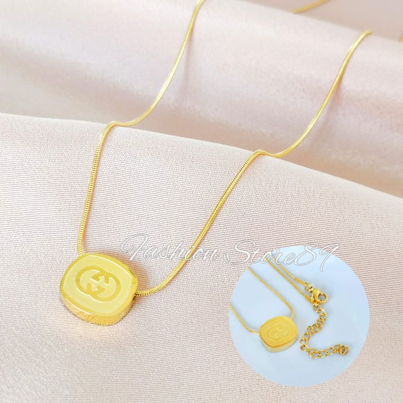 Kalung Fashion Titanium Impor Antikarat wanita Premium Quality