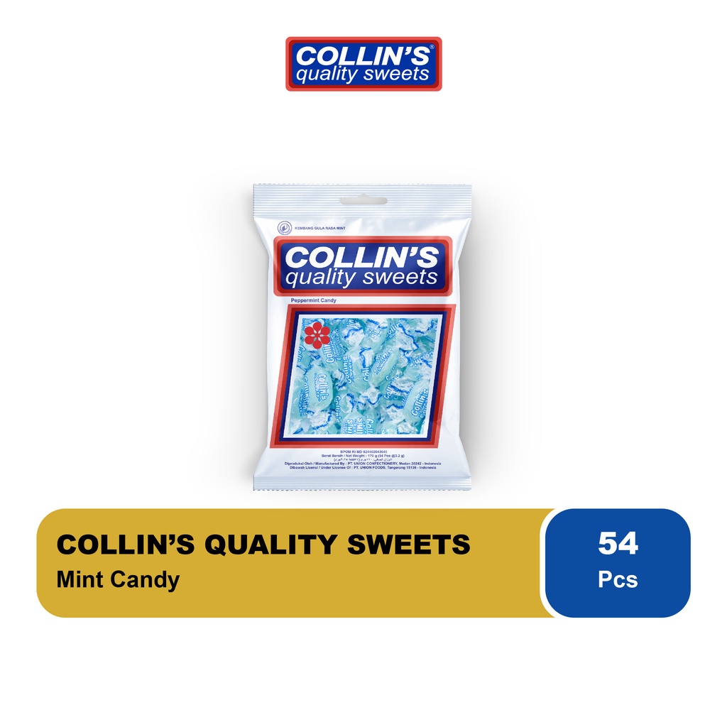 

Permen Collins Mint 170 gram - Collin's Mint Candy Permen Mint