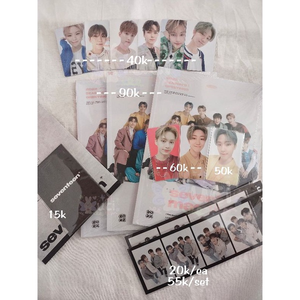READY STOK Sharing Photocard Seventeen Season's Greetings 2022 Seventeen SG22 KR JP Ver Memberset Je