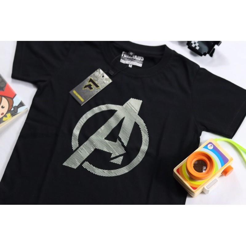 KAOS ANAK [PREMIUM] SUPERHERO LOGO AVENGERS | FORZAKIDZ | GLOW IN THE DARK