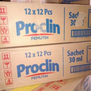 Jual Proclin Saset Pemutih Pakaian 30 ml isi 12 sachet | Shopee Indonesia