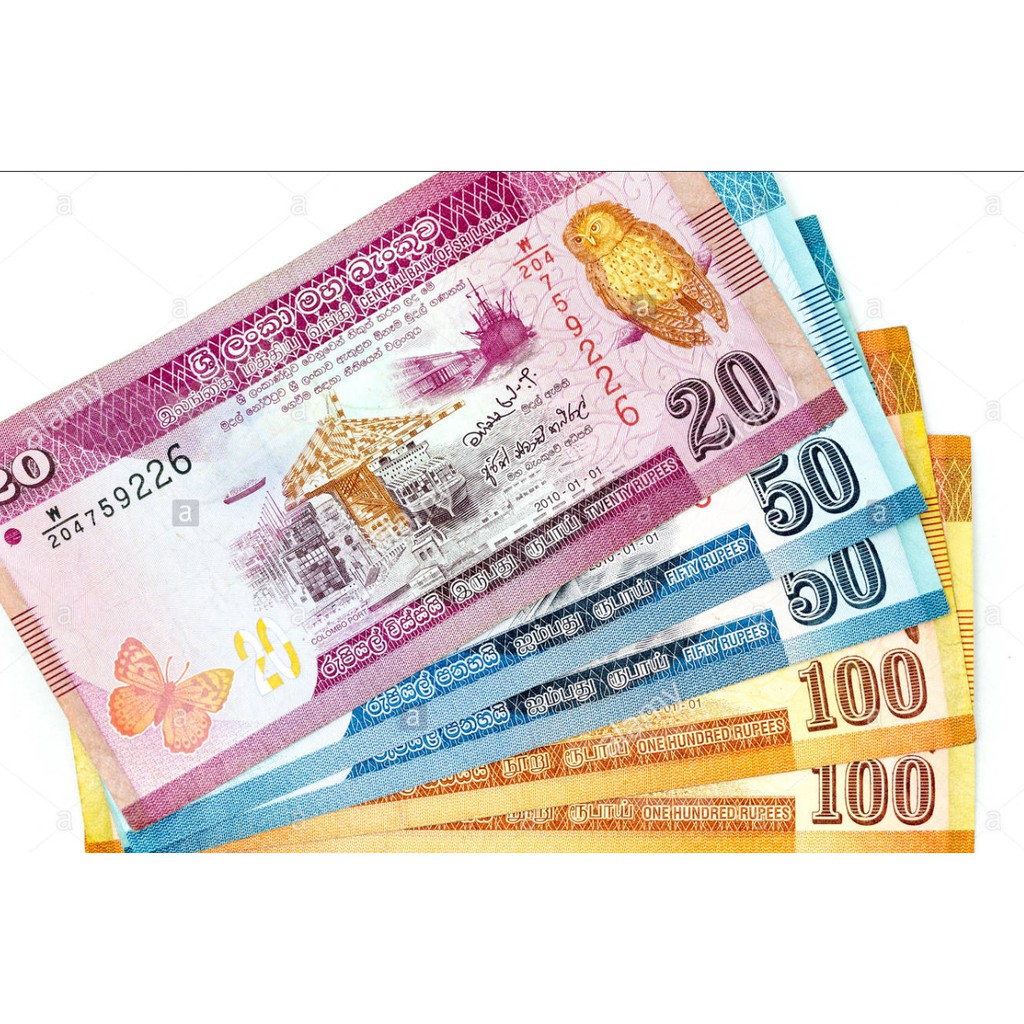 UANG LUAR KUNO ASLI RUPEE SRI LANKA KONDISI BARU UNC