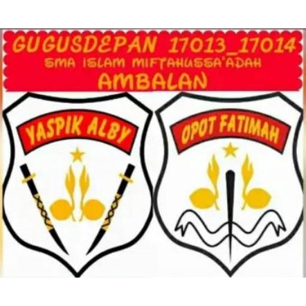 Badge Ambalan custome (bordir)