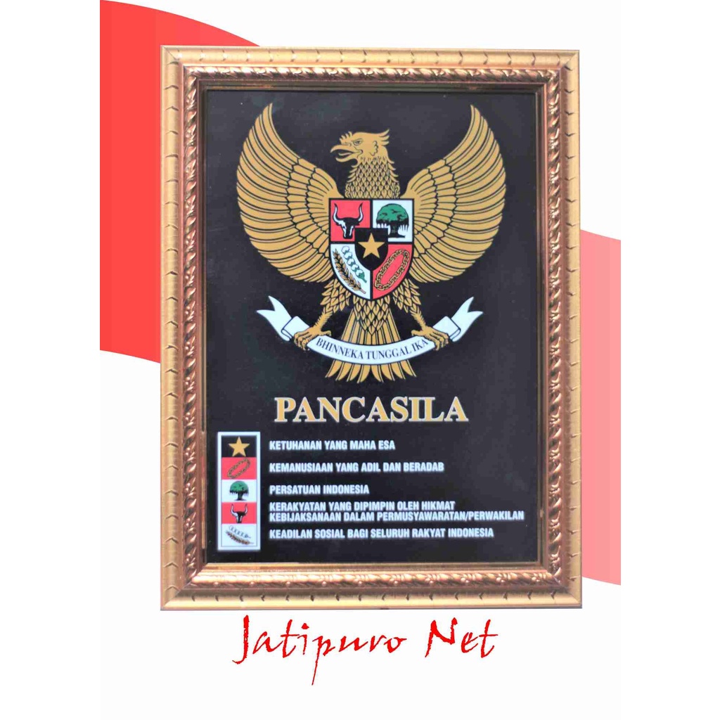 Pigura Gambar Garuda Pancasila  F4