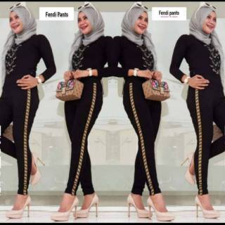  Celana  legging  celana  senam fendi  pents Shopee Indonesia