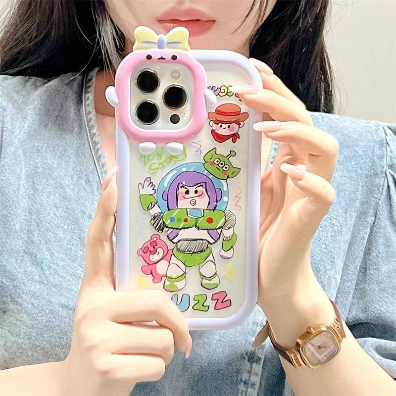 Ins Soft Case Silikon Motif Graffiti Buzz Lightyear Untuk Iphone 13promax X 12 11 XSMAX