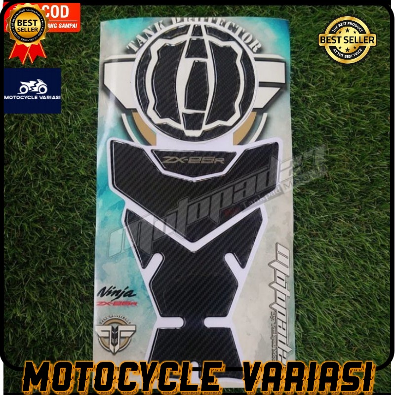 Sticker Stiker Resin Tankpad Carbon Karbon Kawasaki ZX25R Premium