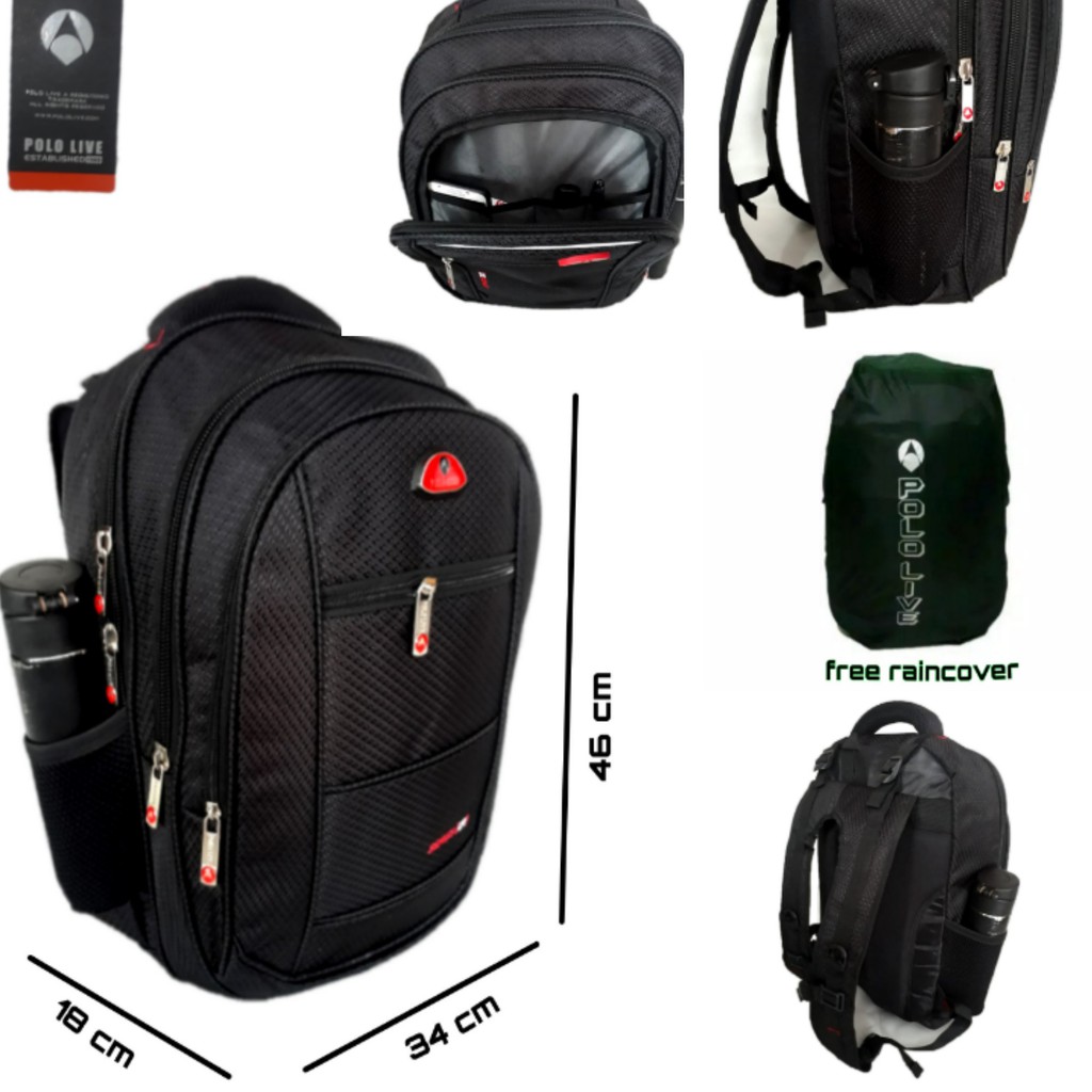 (COD AN AJA)TAS ORIGINAL TAS RANSEL TAS LAPTOP POLO PRTIA/WANITA  HT