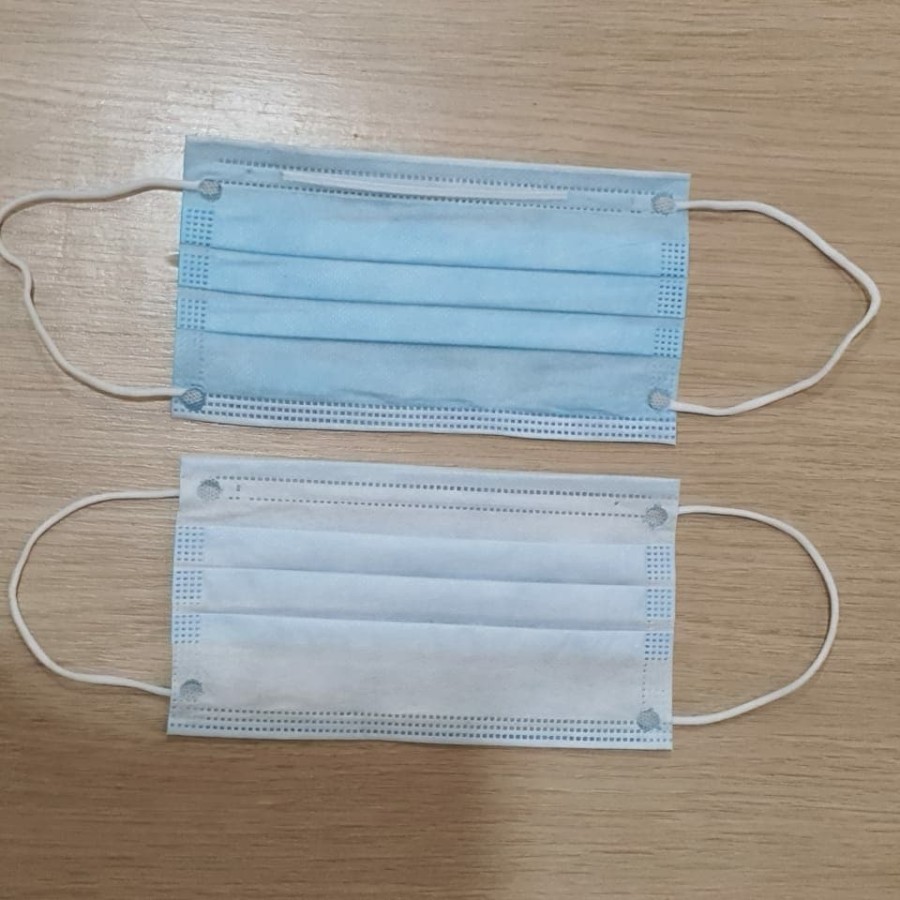 ISI 1 PCS MASKER EARLOOP 3 ply GRADE KUALITAS BAGUS TERUJI KESEHATAN SEKELAS SENSI