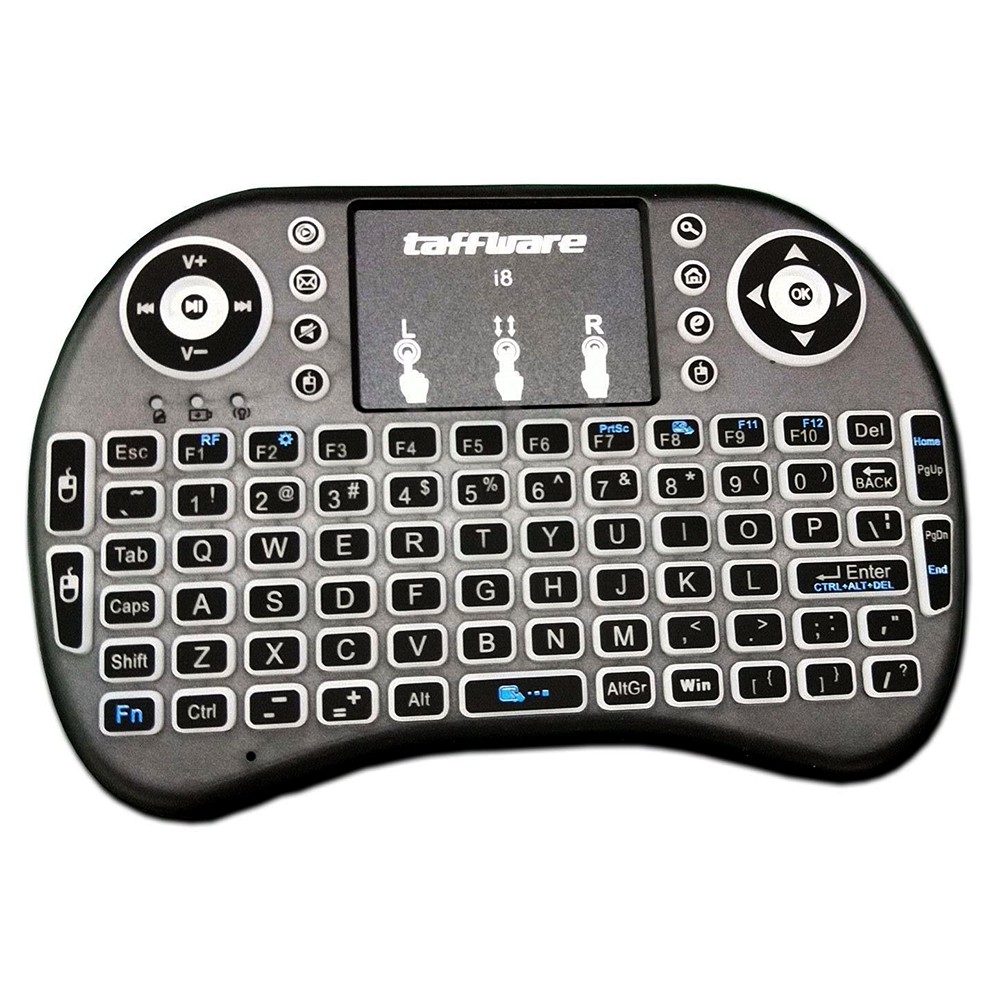 Mouse Wireless Mini Keyboard RGB 2.4GHz Dengan Touch Pad - I8