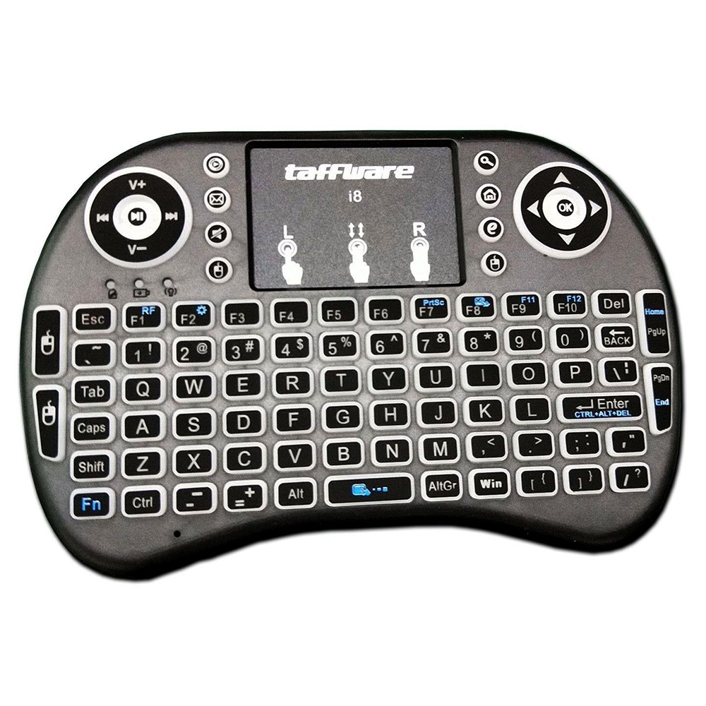 Air Mouse Wireless Mini Keyboard RGB 2.4GHz Dengan Touch Pad - I8  Bisa Untuk INDIHOME