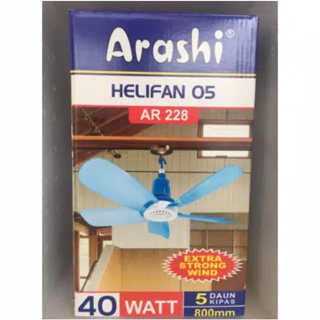 Arashi Kipas Angin Gantung Helifan 40W WATT AR-228