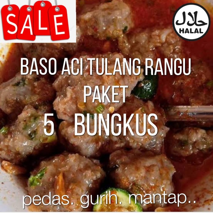

baso aci boci tulang rangu paket 5 pcs - BARU