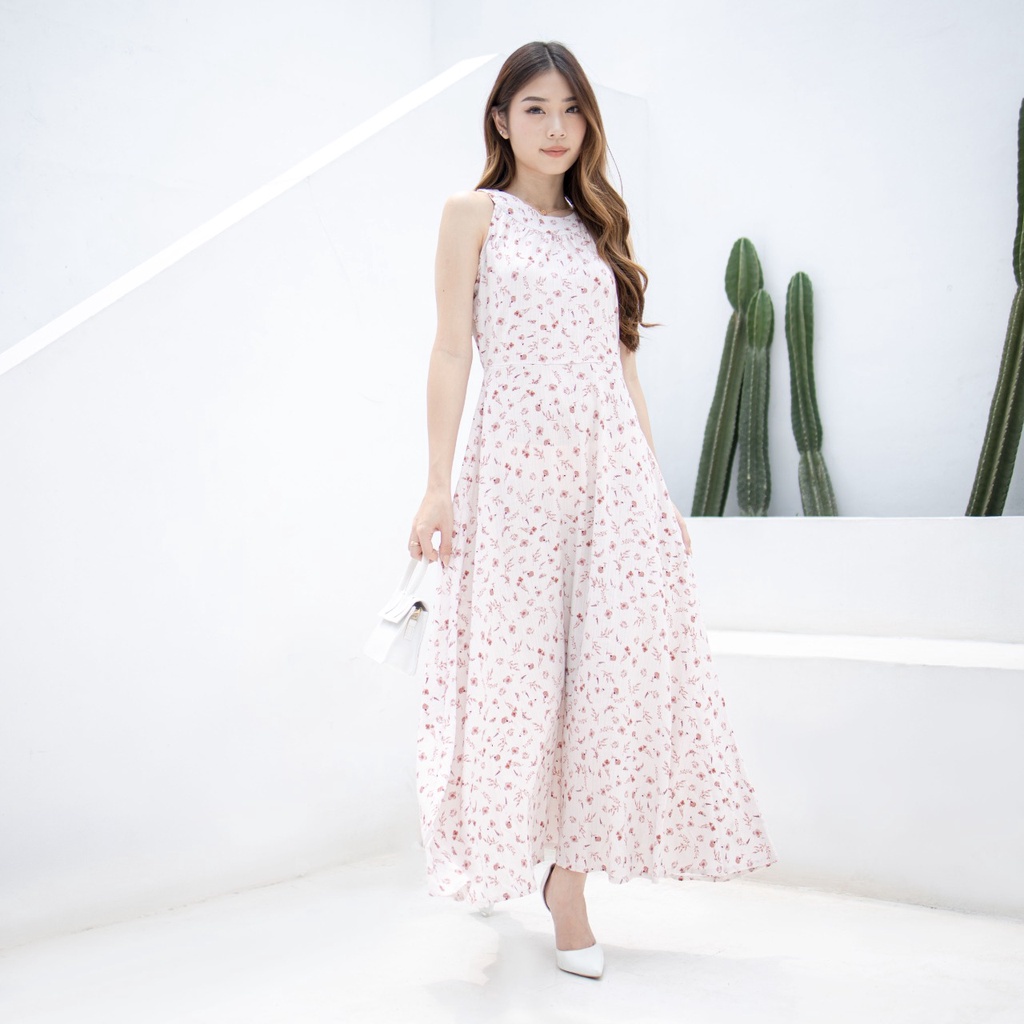 V1080 Clara Flower Dress - 3 COLOR &amp; 2 SIZE