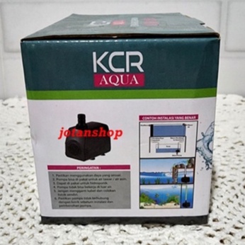 KCR AQUA 105 Mesin Pompa Air celup Aquarium Aquascape Kolam ikan Hidroponik