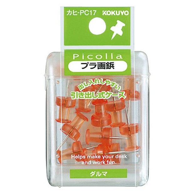 

KOKUYO PICOLLA - KAHI-PC17 - PUSH PIN ORANGE