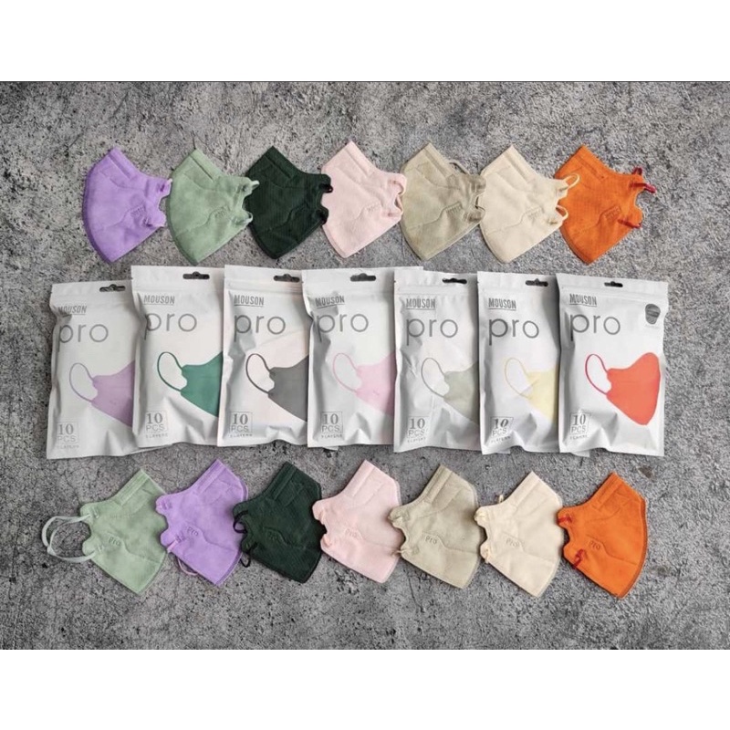 MASKER MOUSON PRO KN95 5PLY ORIGINAL ISI 10PCS - MASKER MOUSON KN95 PRO ISI 10PCS
