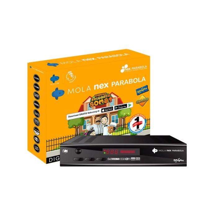 Receiver Nex Parabola Combo kuning Receiver Parabola dan Set Top Box