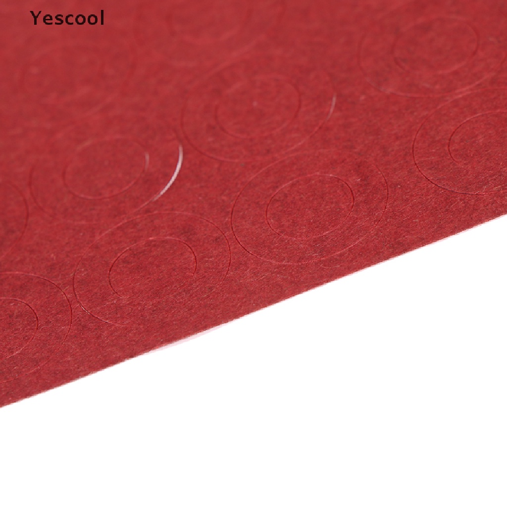 Yescool 200pcs ring Kertas Isolasi Panas 18650 Warna Merah