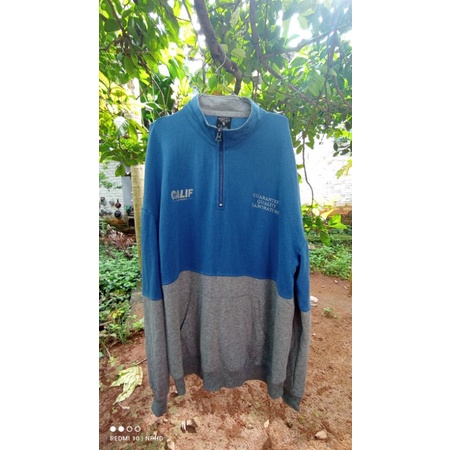 crewneck half Ziper WHO AU original