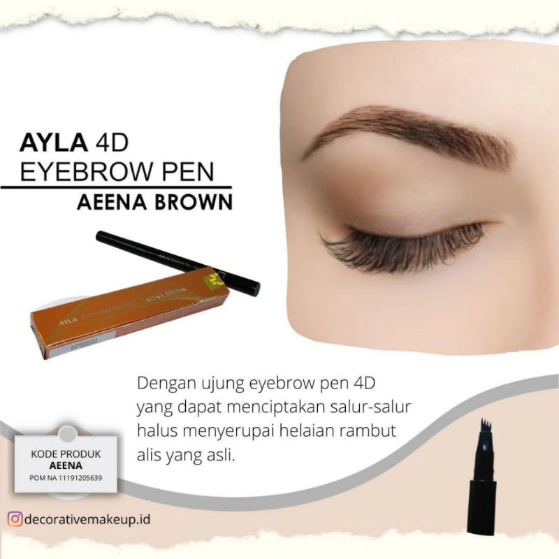 Ayla 4D eyebrow||pensil alis nasa ||pensil alis 4D
