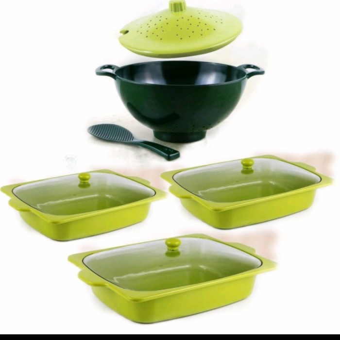 Saji Prasmanan - Prasmanan Set Melamin Set Colander Golden Dragon