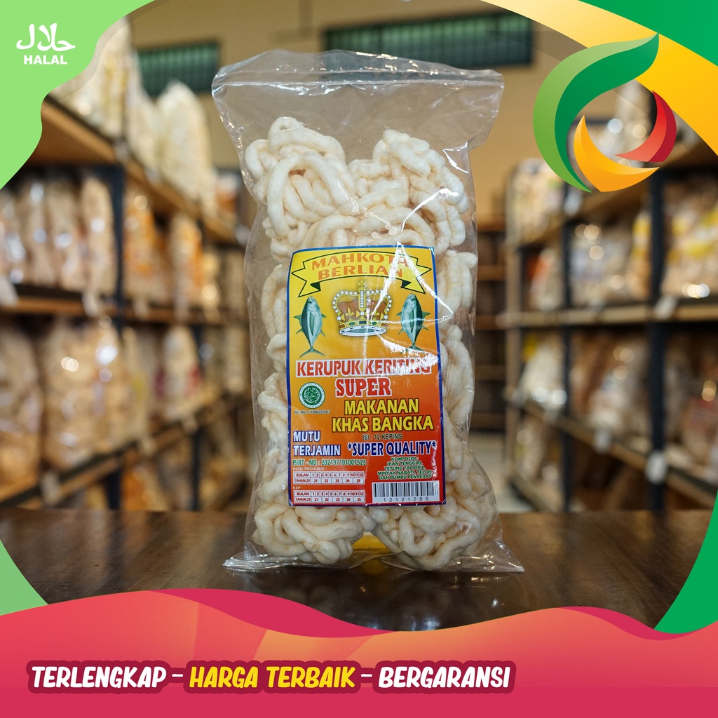 

KERUPUK MAHKOTA KHAS BANGKA ISI 11-12PCS