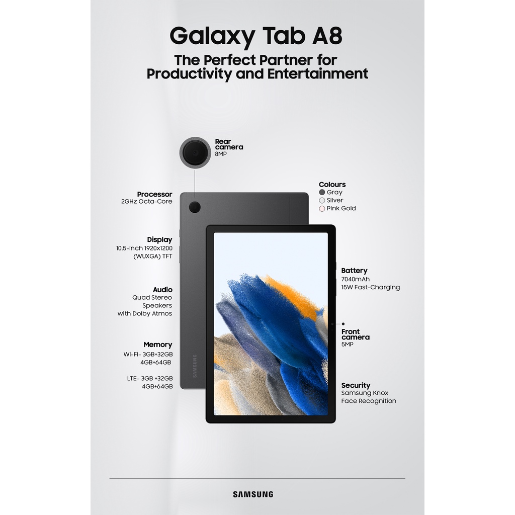 Samsung Galaxy Tab A8 (10.5) 2022 Garansi Resmi Samsung Indonesia-7