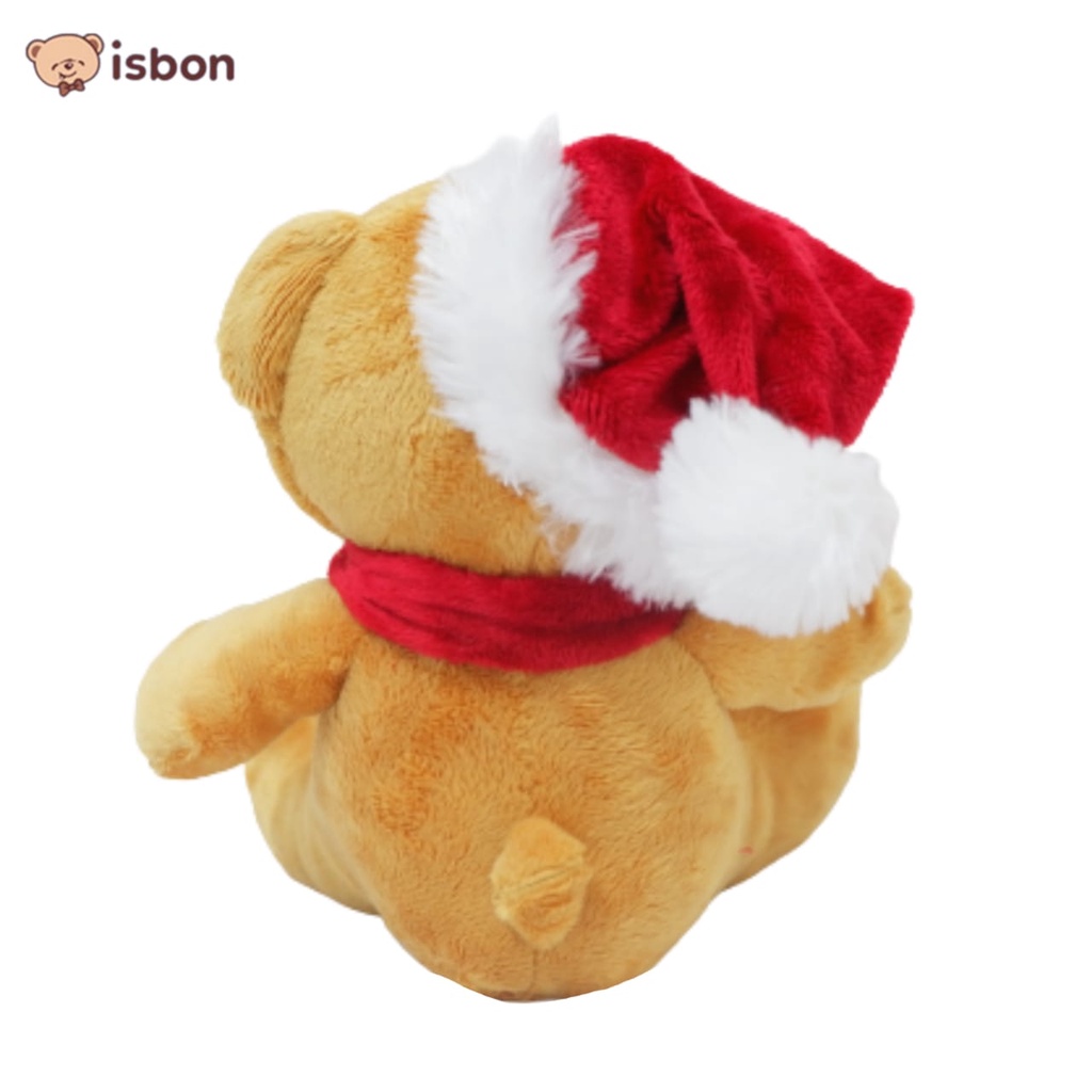 Boneka beruang natal couple tewe6 bear christmas gift bahan premium boneka hampers natal-istana boneka