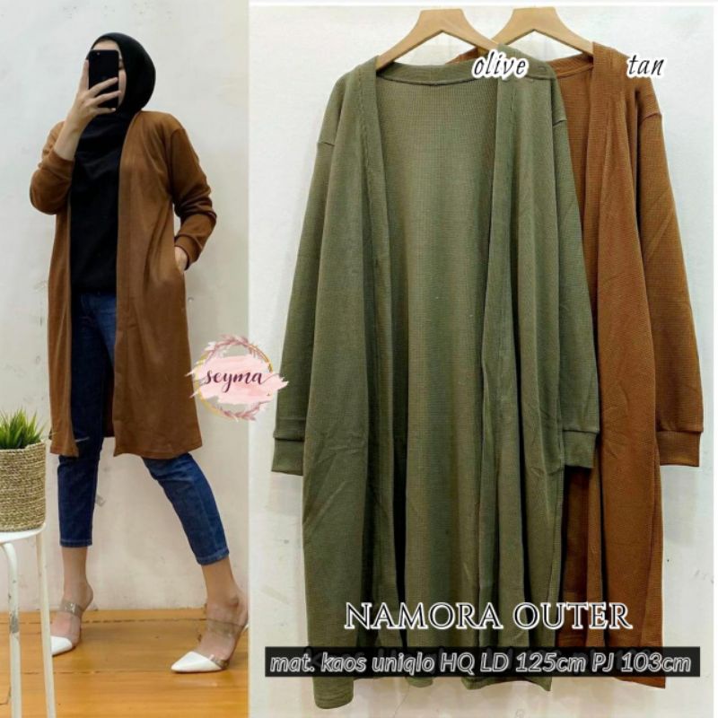 OUTER KAOS UNIQLO // OUTER JUMBO // NAMORA OUTER ORI SEYMA
