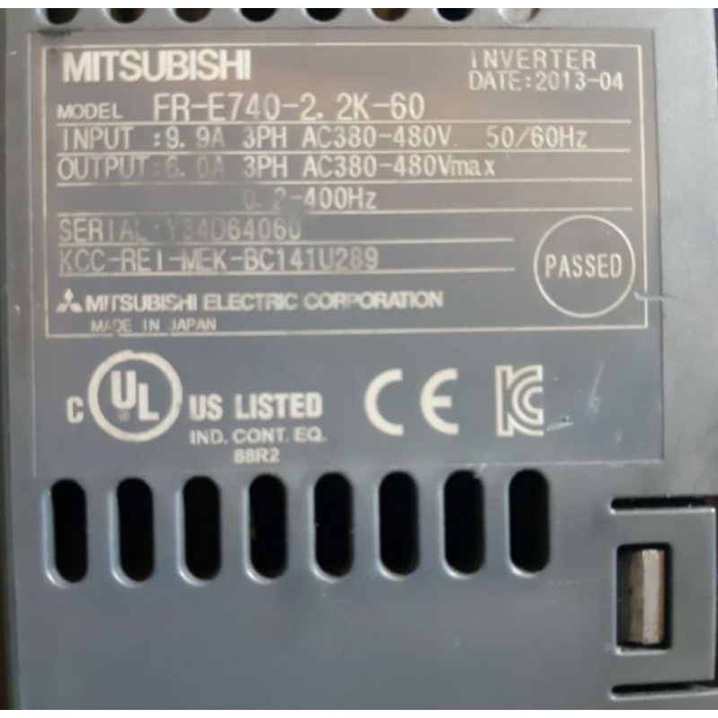 INVERTER MITSUBISHI FR-E740-2.2K