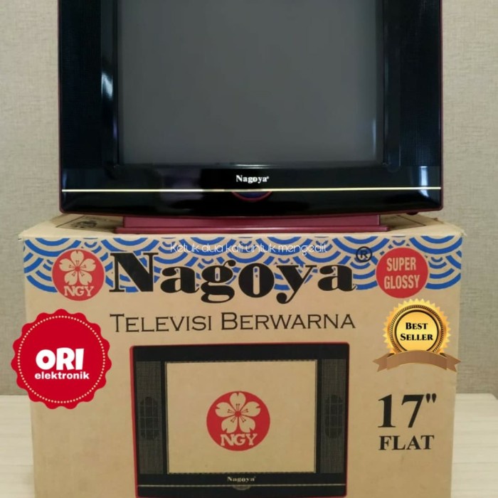 (SUSE) NAGOYA TV TABUNG CRT 17 INCH FLAT(SURABAYA GRAB/GOJEK)