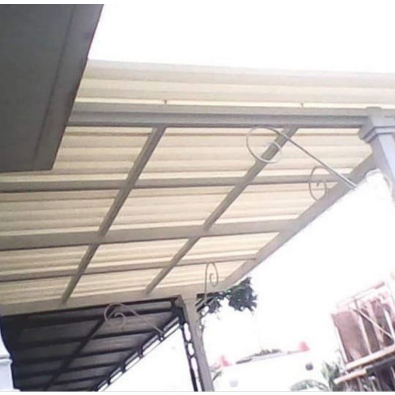 Kanopy Rangka Besi Hollow Atap Alderon