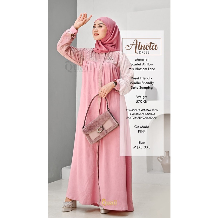 Alneta Exclusive Dress Ori Quail - Quail Hijab