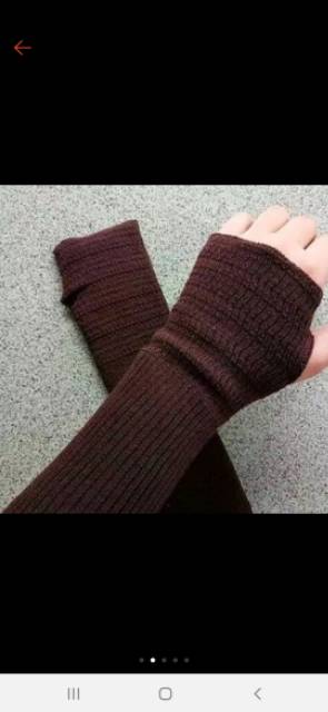 Handshock Rajut / Handshock Jempol Rajut Panjang Manset Tangan Rajut