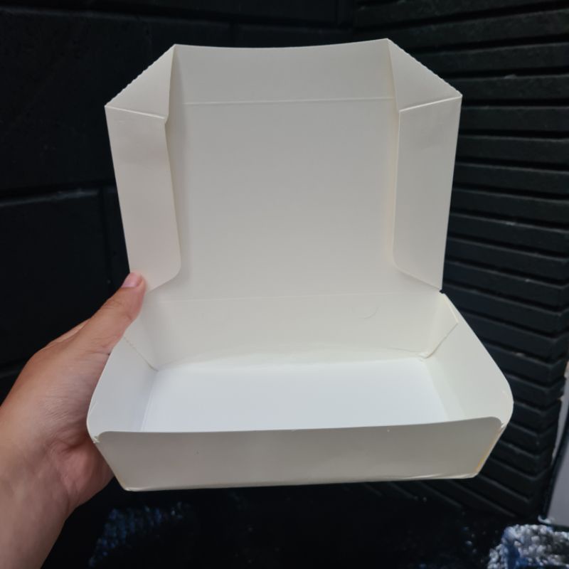 Lunch Box Paper, Paper Lunch Box, Food Box Ukuran M & L