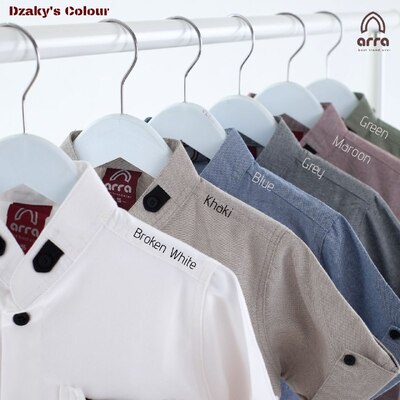 Baju Koko Kurta Pria Dewasa Lengan Pendek Original Premium Warna Hijau Atsan Pakaian Muslim Pria Kemeja Kokoh Cowok Lengan Pendek Series Dzaky Brand ARRA Terbaru Baju Takwa Pria Laki Laki Murah